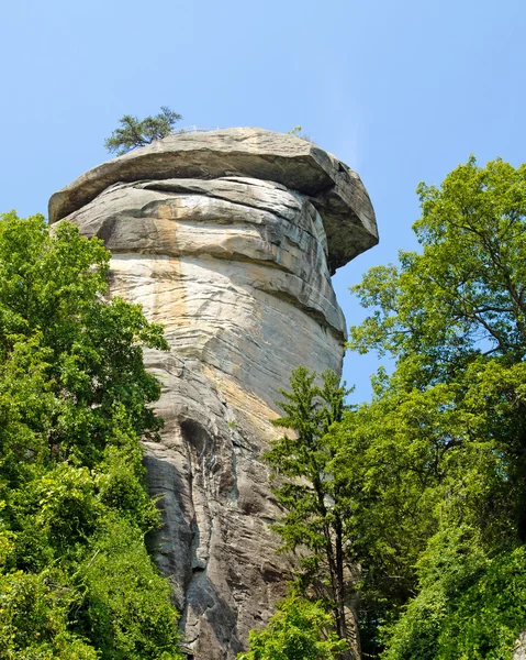 Chimney Rock perto de Asheville, Carolina do Norte . — Fotografia de Stock