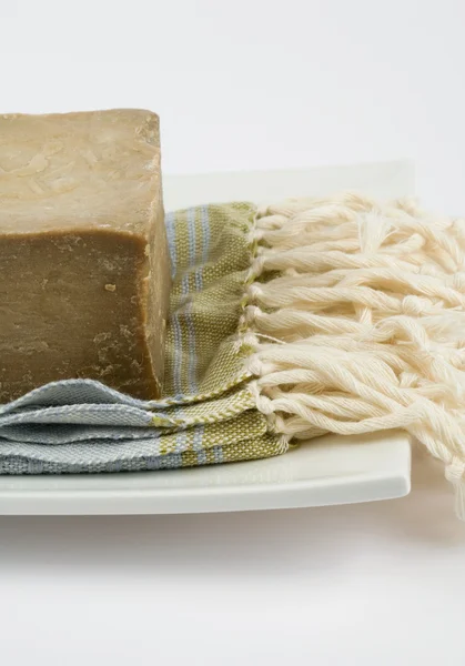 Soap. White background — Stock Photo, Image