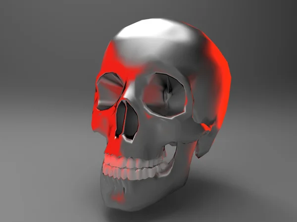 Металлический череп — стоковое фото