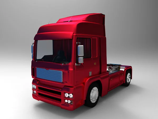 O camião vermelho — Fotografia de Stock