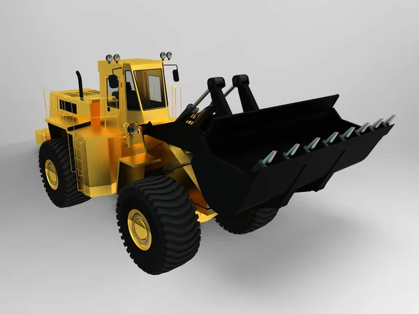 Yellow bulldozer — Stock Photo, Image