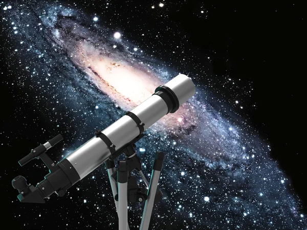Conceptual astronomy telescope — Stock Photo, Image