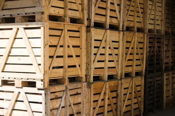 Las cajas de madera — Foto de Stock