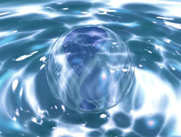 Blue bubble — Stock Photo, Image