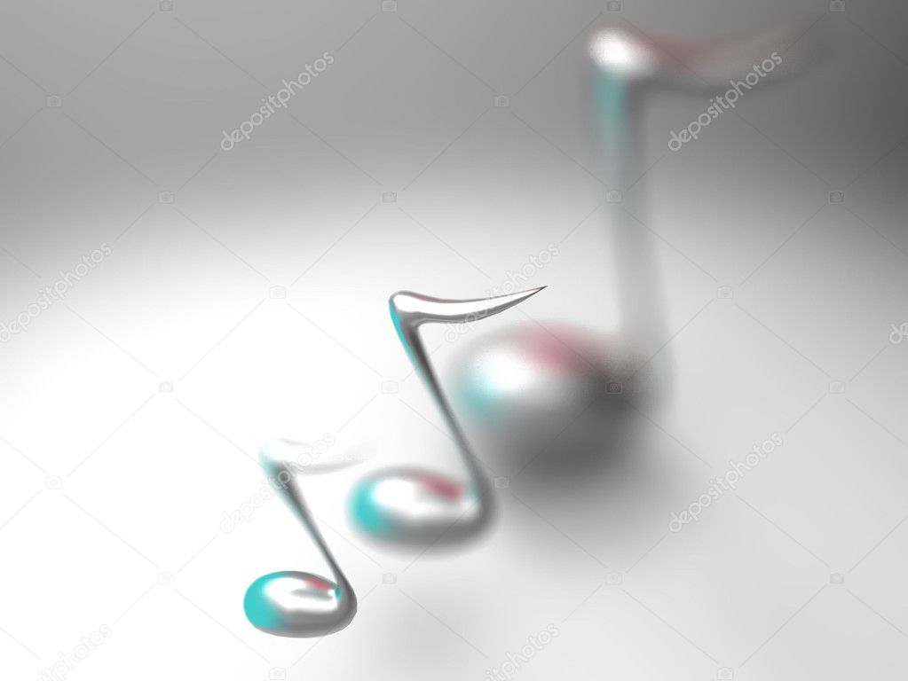 Abstract background with music notes