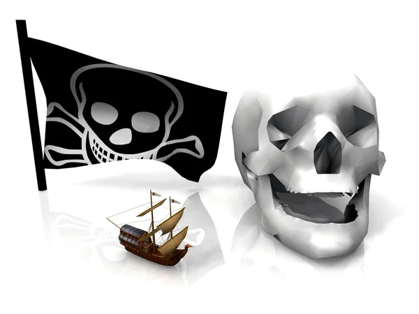 Conceito de pirata — Fotografia de Stock