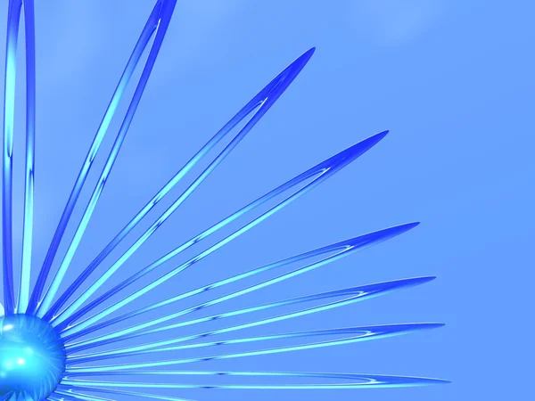 Абстрактний 3d фон з синіми лініями — стокове фото