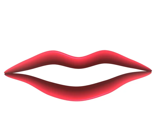 Lips isolated on white — Stock Photo, Image