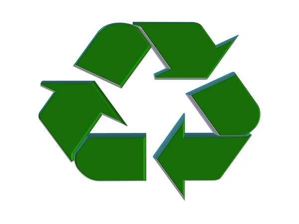 3D recykling symbol — Zdjęcie stockowe