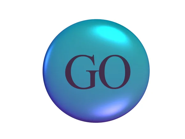 Go blue sign — Stock Photo, Image