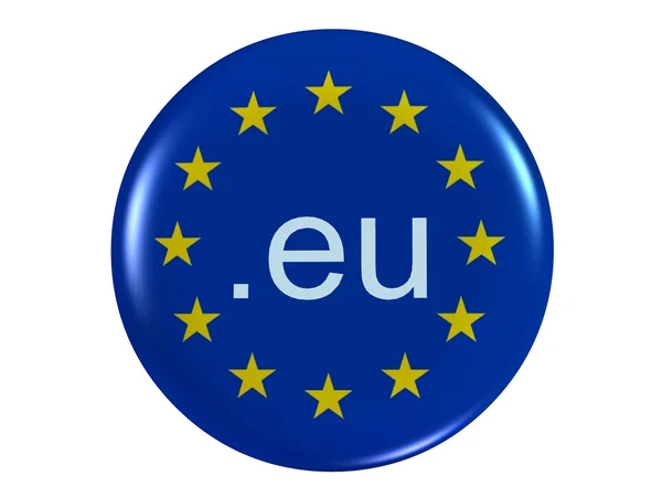 Znak euro z gwiazd — Zdjęcie stockowe