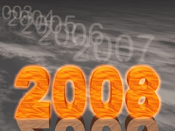 Новий рік 2008 — стокове фото