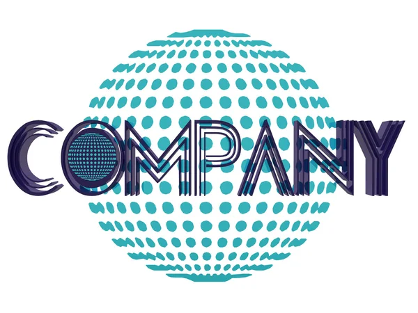 Logo de la empresa — Foto de Stock