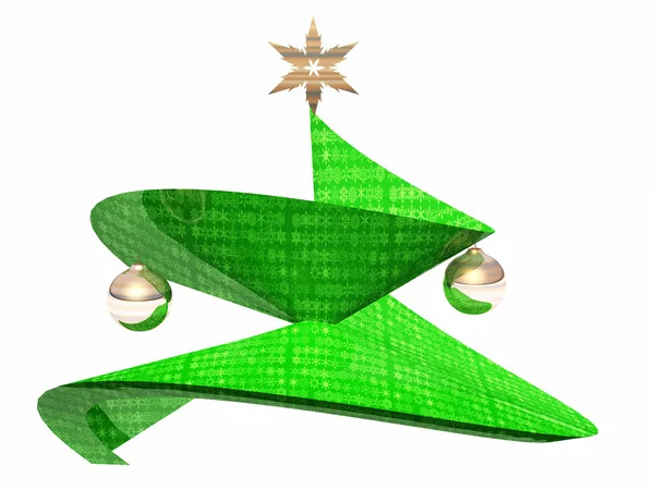 绿色抽象 cristmas 树 — 图库照片