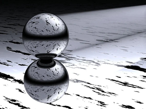 Абстрактный стеклянный шар — стоковое фото