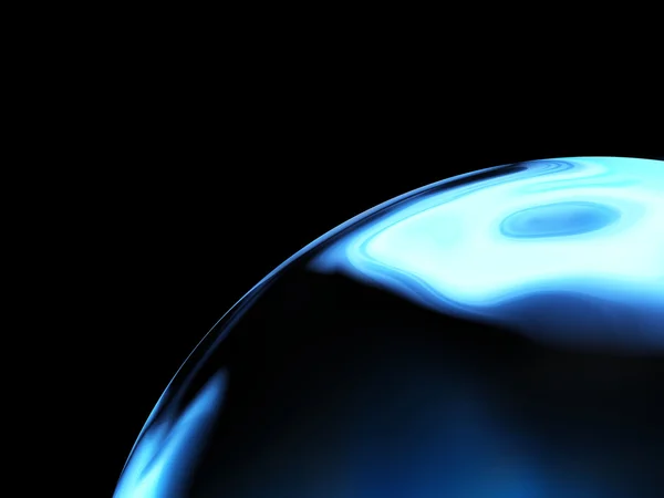 Modré pozadí abstraktní s bublinou — Stock fotografie