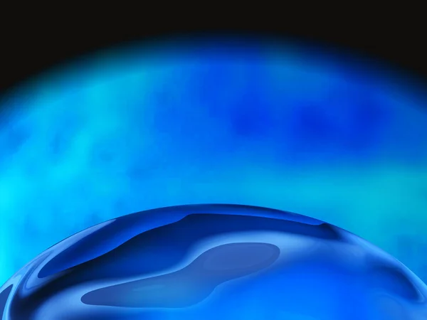 Fundo abstrato azul com bolha — Fotografia de Stock