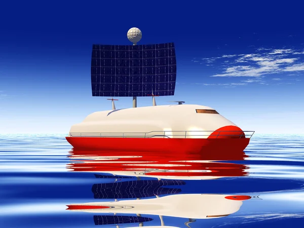 Solar boat — Stock Photo, Image
