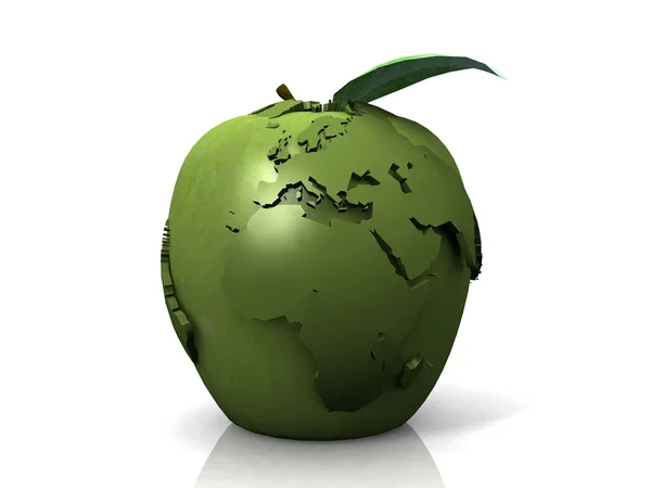 苹果地球 — 图库照片