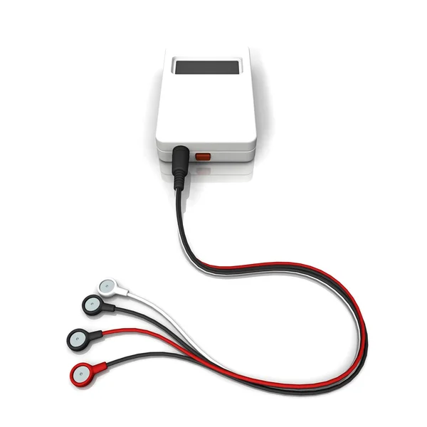 Monitor cardíaco holter completo — Fotografia de Stock