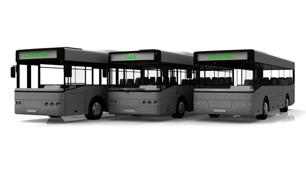 3D Buses — Stock Photo, Image