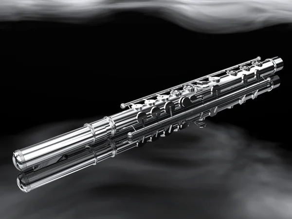 Zilveren fluit — Stockfoto