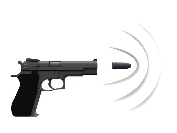 Pistola con un proiettile — Foto Stock