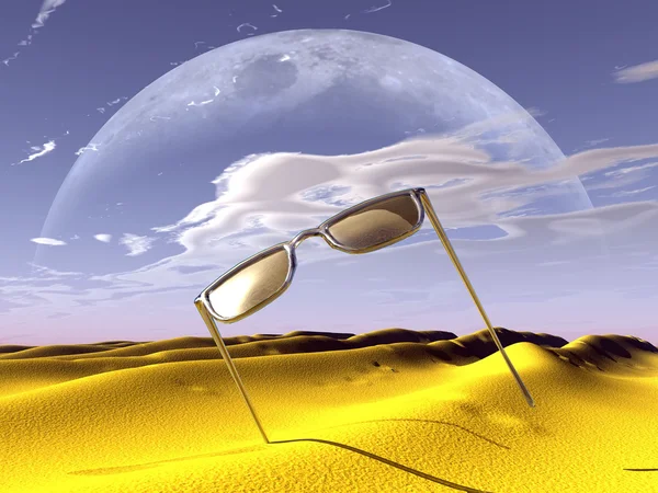 3 차원 태양 안경 — 스톡 사진