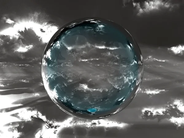 在天空中的泡沫 — 图库照片