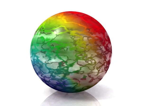 Kolorowa piłka — Zdjęcie stockowe