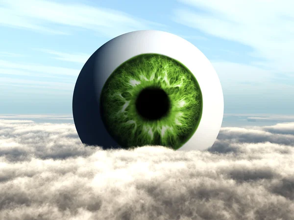 Oko w chmurach — Zdjęcie stockowe