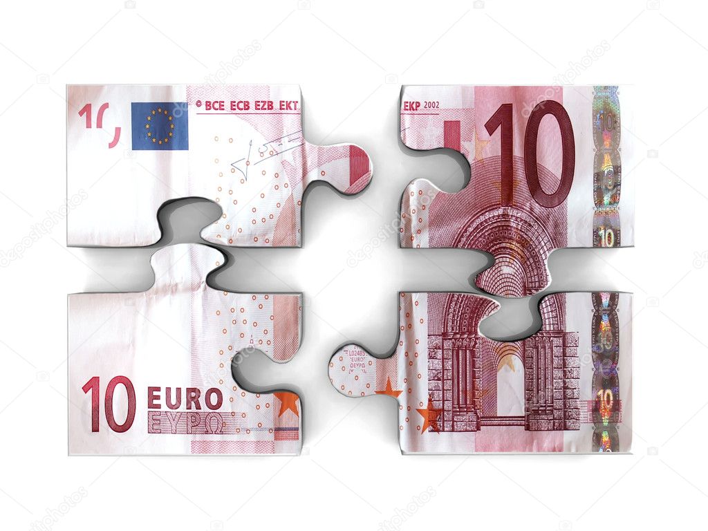 3d puzzle of euro