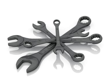 beyaz zemin üzerinde tuşları Oluşturucu