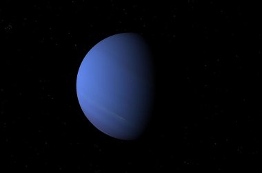 Uranus in space clipart