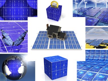 Solar cell clipart