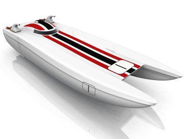 modern spor powerboat