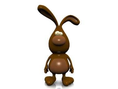 Chocolate easter rabbit clipart