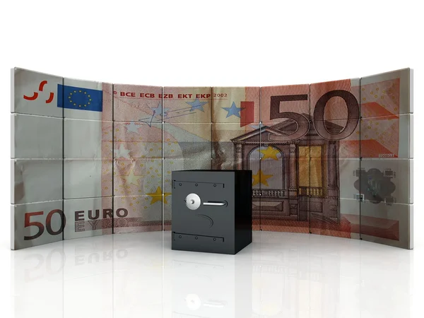 Sicher und Euro — Stockfoto