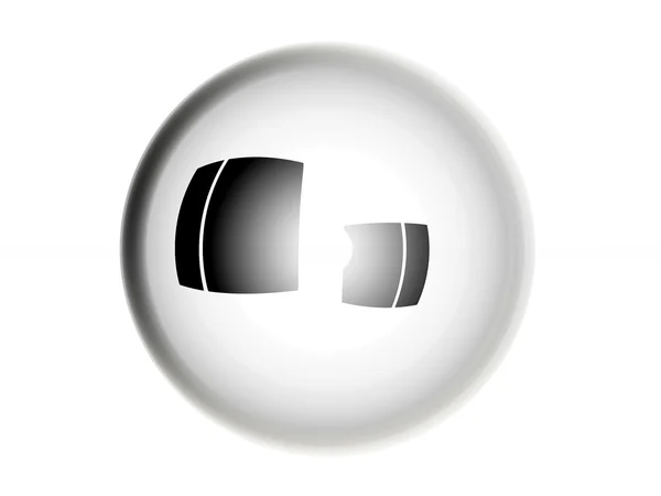 Una bola de vidrio — Foto de Stock