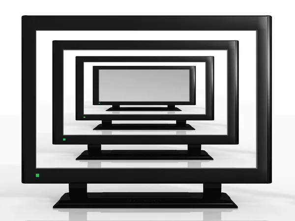 Tv-apparater — Stockfoto