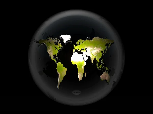 Earth in a bubble — Stock Photo, Image