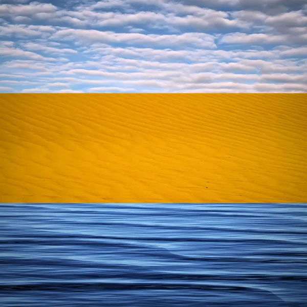 Wasser Land Himmel — Stockfoto