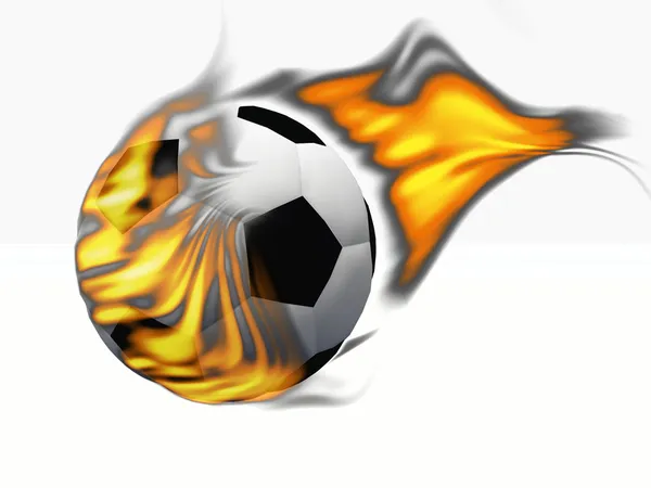 Piłka w płomieniach — Zdjęcie stockowe