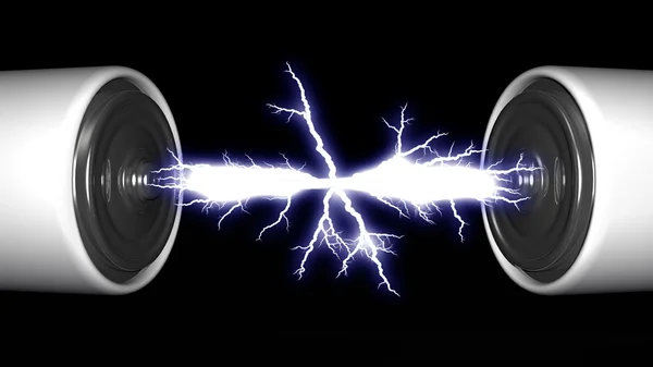 電池と電気アーク — ストック写真