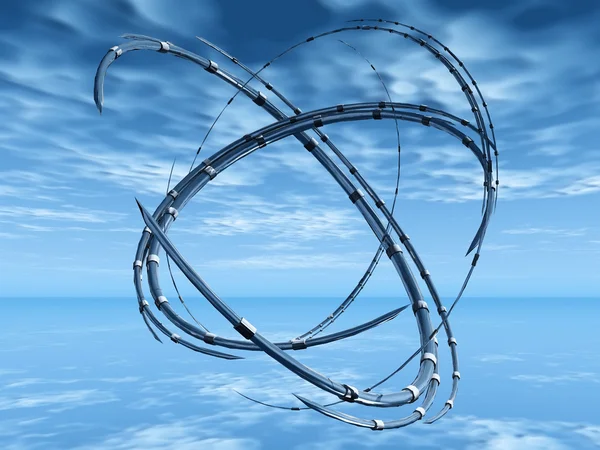 Ringe auf blauem Himmel — Stockfoto