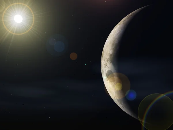 Planet und Sonne — Stockfoto