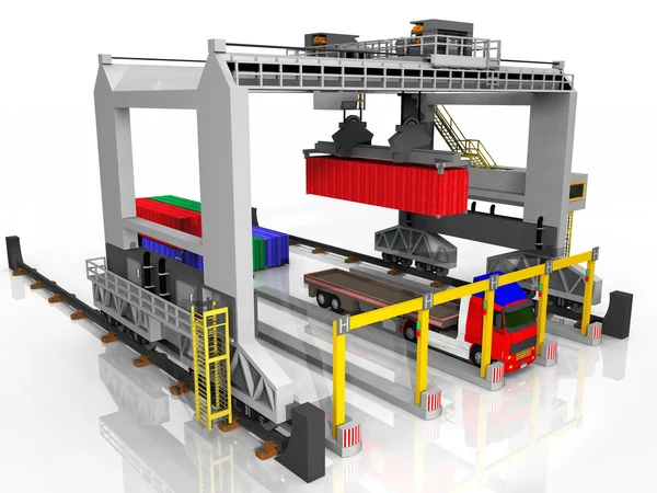 Container loading station — Stock Photo, Image