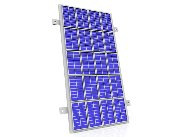 在白色背景上的太阳能电池面板 — 图库照片