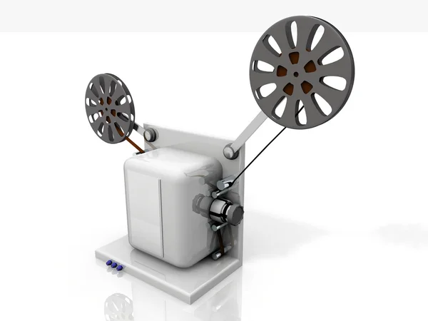 Film projector on a white background — Stock Photo, Image