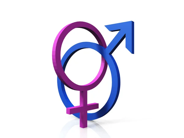Logotipo masculino e feminino — Fotografia de Stock